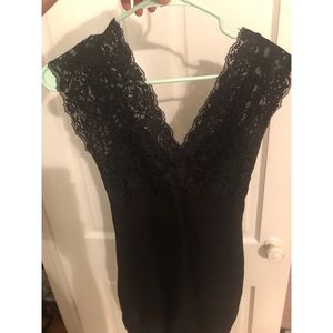 Sexy Bebe Little Black Bodycon Bandage Lace dress